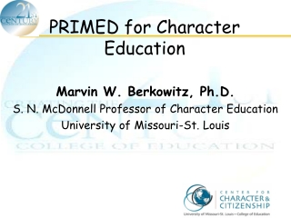 PRIMED for Character Education