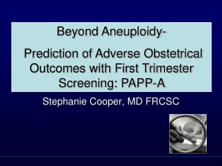 Stephanie Cooper, MD FRCSC