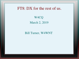 FT8: DX for the rest of us.