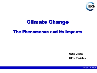 Climate Change The Phenomenon and its Impacts