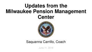 Updates from the  Milwaukee Pension Management Center