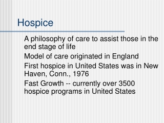 Hospice