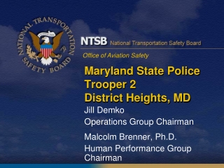 Maryland State Police Trooper 2 District Heights, MD