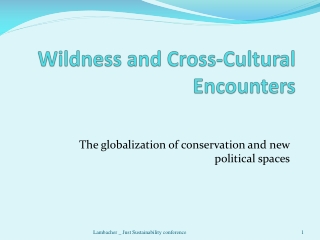 Wildness and  Cross-Cultural Encounters