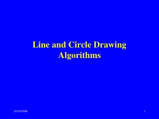 Line and Circle Drawing Algorithms