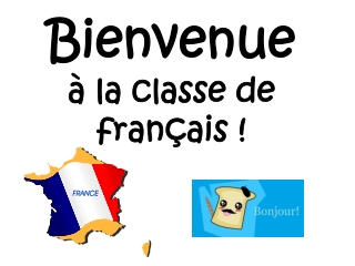 Bienvenue à la classe de français !