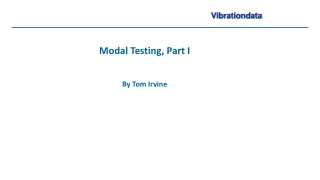 Modal Testing, Part I By Tom Irvine