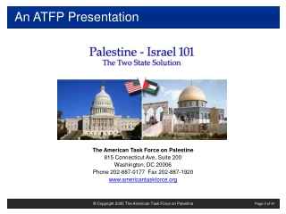 The American Task Force on Palestine 815 Connecticut Ave, Suite 200 Washington, DC 20006