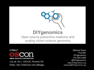 DIYgenomics Open-source preventive medicine and scaling citizen science genomics