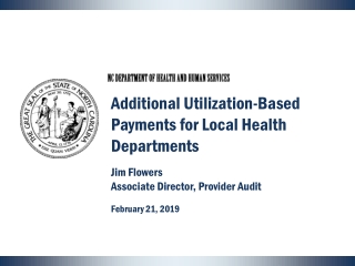 Additional Utilization-Based Payments for Local Health Departments