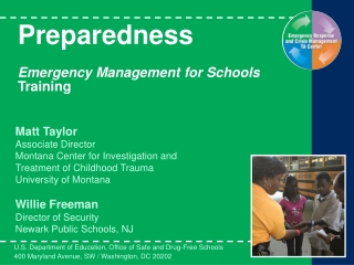 Preparedness Emergency Management for Schools  Training