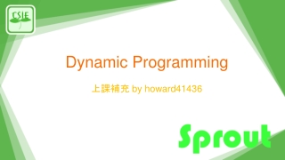 Dynamic Programming