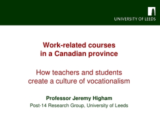 Work-related courses  in a Canadian province