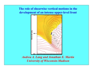 The role of shearwise vertical motions in the development of an intense upper-level front