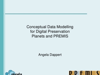 Conceptual Data Modelling for Digital Preservation Planets and PREMIS