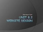 Unit 8.2 Website Design