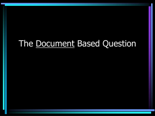 The  Document  Based Question