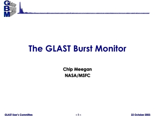 The GLAST Burst Monitor