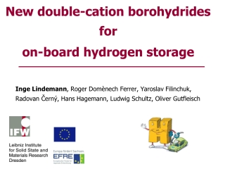 New double-cation borohydrides for  on-board hydrogen storage