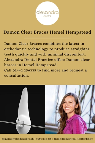 Damon Clear Braces Hemel Hempstead