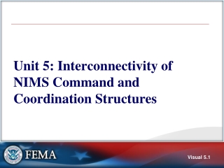 Unit 5: Interconnectivity of NIMS Command and Coordination Structures