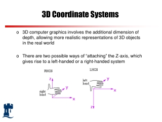 3D Coordinate Systems