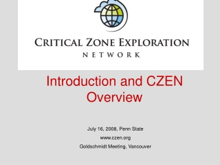 July 16, 2008, Penn State czen Goldschmidt Meeting, Vancouver