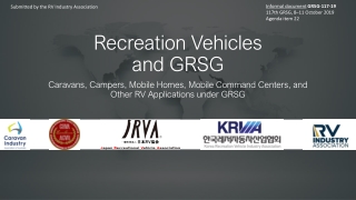 Recreation Vehicles  and GRSG