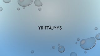 yrittäjyys