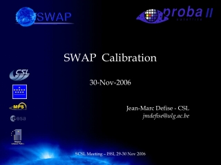 SWAP  Calibration