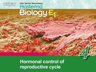 Think about… 4.1 Hormonal control of the menstrual cycle 4.2 Use of hormones Recall ‘Think about…’