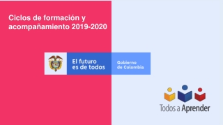 Ciclos de formación y acompañamiento 2019-2020