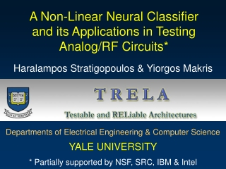 A Non-Linear Neural Classifier  and its Applications in Testing  Analog/RF Circuits*