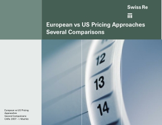 European vs US Pricing Approaches Several Comparisons
