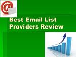 Best Email List Provider Reviews