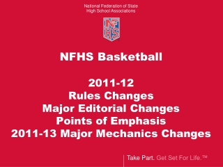 NFHS Basketball 2011-12 Rules Changes