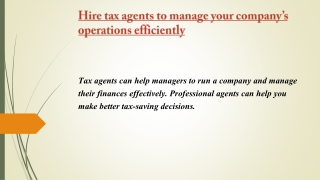 Accountants and tax agents Riverstone