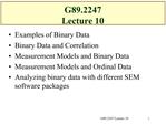 G89.2247 Lecture 10