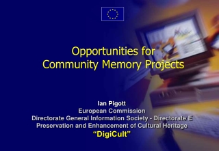 Opportunities for Community Memory Projects