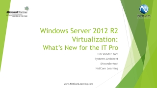Windows Server 2012 R2 Virtualization: What’s New for the IT Pro