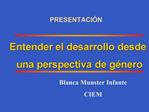 Blanca Munster Infante CIEM