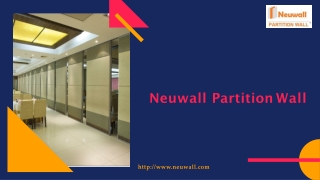 The Importance of Folding Partition Wall