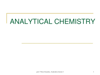 PPT - ANALYTICAL CHEMISTRY PowerPoint Presentation, free download - ID ...