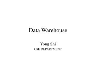 Data Warehouse