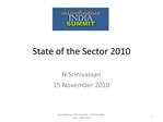 State of the Sector 2010