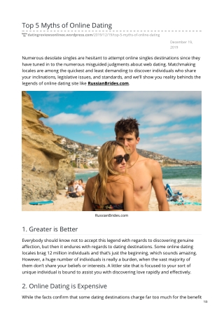 RussianBrides Reviews 2019