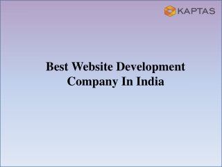 Best Website Development Company In India - KAPTAS