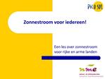 Zonnestroom voor iedereen