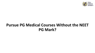 Pursue PG Medical Courses Without the NEET PG Mark?