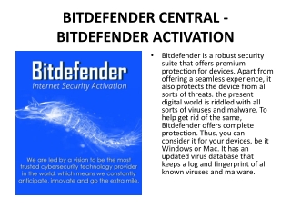 central.bitdefender.com|DOWNLOAD, INSTALL AND ACTIVATE BITDEFENDER